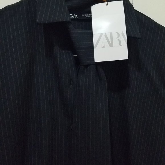 NWT PINSTRIPE TIE CLASSIC BLAZER JUMPSUIT - Picture 9 of 9